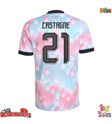 Belgium Timothy Castagne #21 Replica Away Stadium Shirt World Cup 2026 Short Sleeve